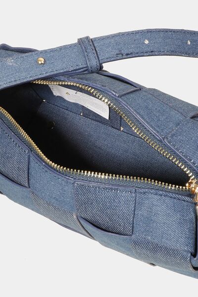Woven Crossbody Bag with Adjustable Strap Trendy Crossbody Bags Outfit Idea for Women | Ro + Ivy
