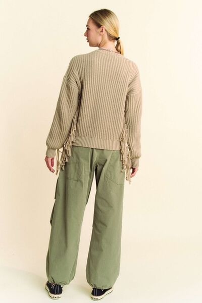 Drawstring Baggy Pants with Pockets Trendy Pants Outfit Idea for Women | Ro + Ivy