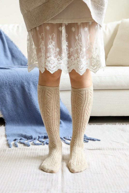 Classic Knit Calf Socks - Ro + Ivy