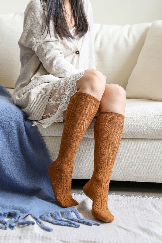 Classic Knit Calf Socks - Ro + Ivy