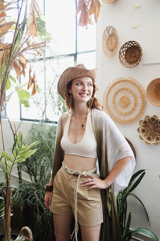 Solid Padded Halter Bralette Trendy Bralettes Outfit Idea for Women | Ro + Ivy