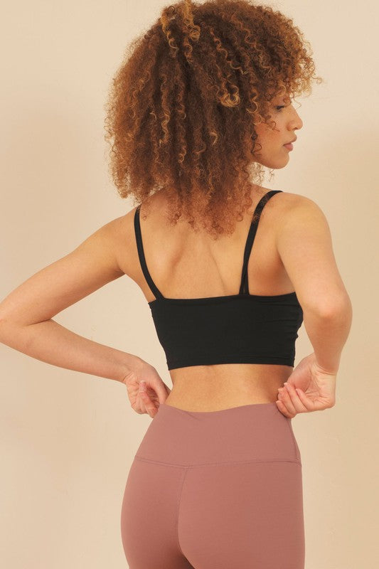 Double Strap Sports Top Trendy Active Tops Outfit Idea for Women | Ro + Ivy