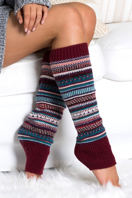 Short Fairisle Leg Warmers - Leg Warmers