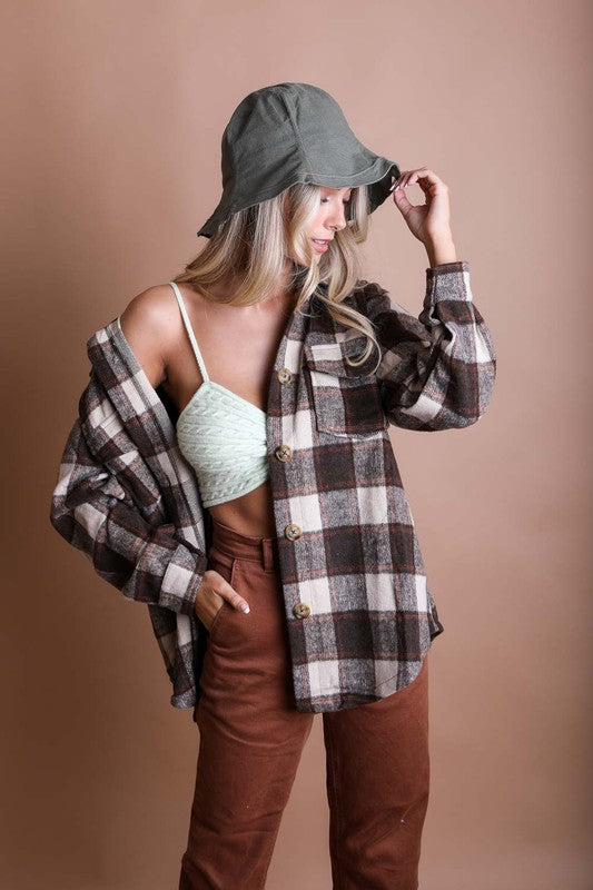 Urban Cotton Bucket Hat Trendy Bucket Hats Outfit Idea for Women | Ro + Ivy