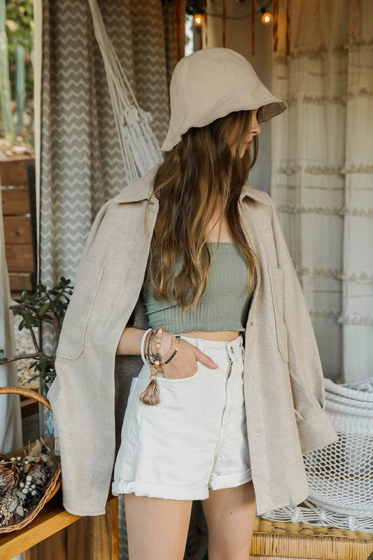 Urban Cotton Bucket Hat Trendy Bucket Hats Outfit Idea for Women | Ro + Ivy
