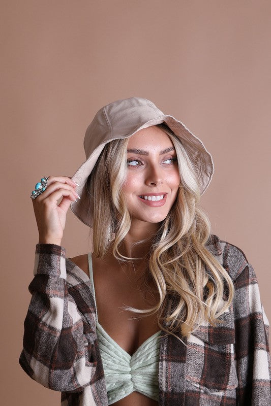 Urban Cotton Bucket Hat Trendy Bucket Hats Outfit Idea for Women | Ro + Ivy