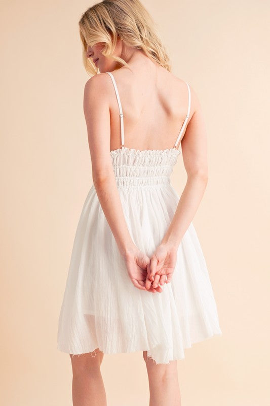 Natilee Slip Mini Dress – outfit idea for women | Ro + Ivy