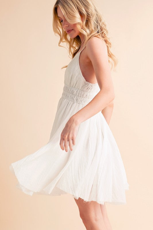 Natilee Slip Mini Dress – outfit idea for women | Ro + Ivy