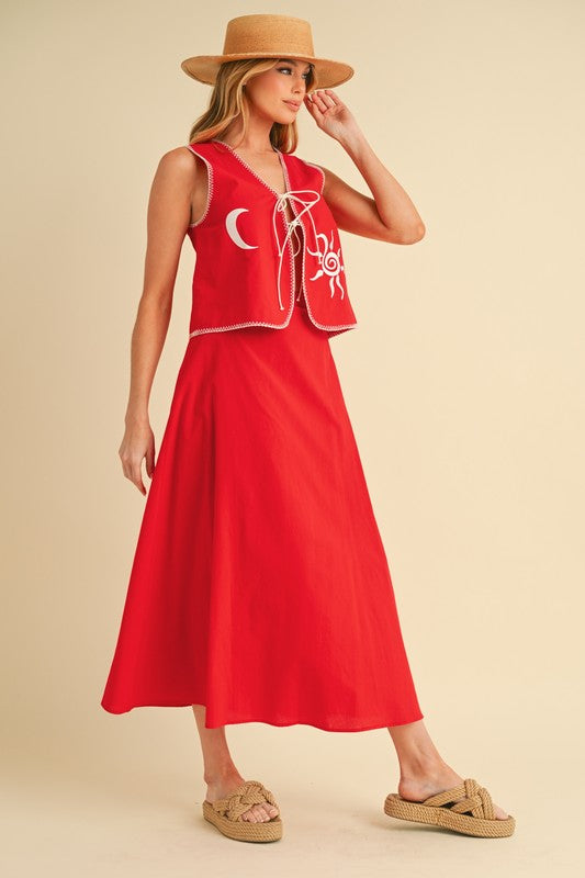 Illsa A-Line Skirt – outfit idea for women | Ro + Ivy