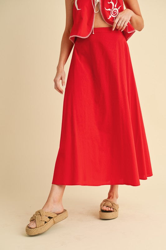 Illsa A-Line Skirt – outfit idea for women | Ro + Ivy