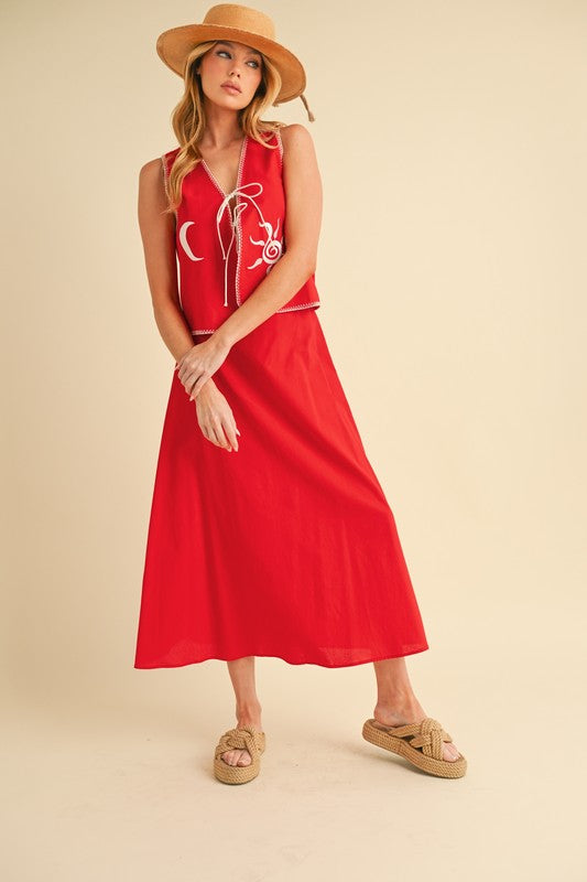 Illsa A-Line Skirt – outfit idea for women | Ro + Ivy