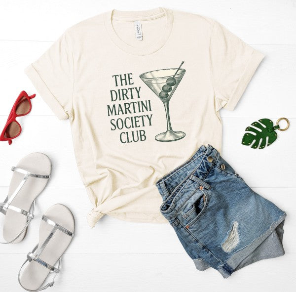 Dirty Martini Social Club Boutique Top Tee – Cream outfit idea for women | Ro + Ivy