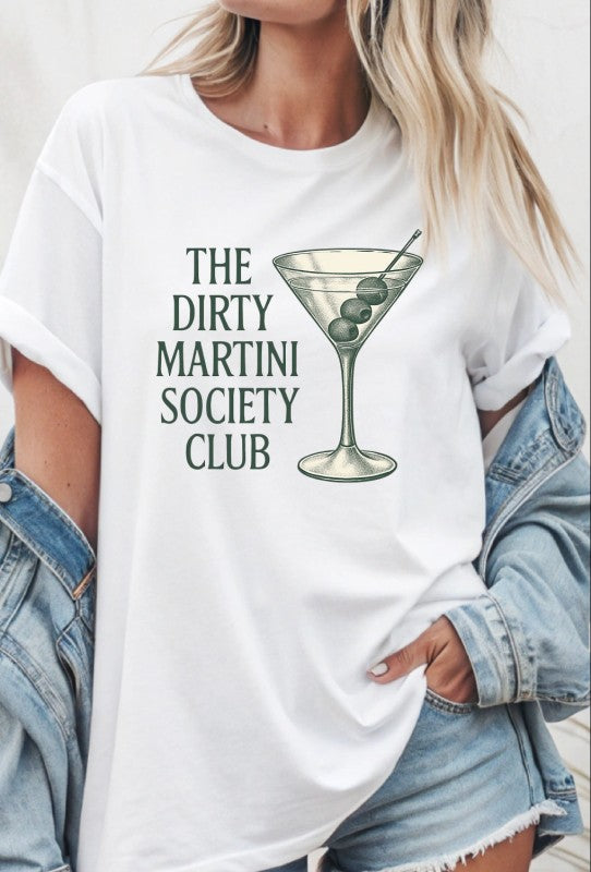 Dirty Martini Social Club Boutique Top Tee – White outfit idea for women | Ro + Ivy