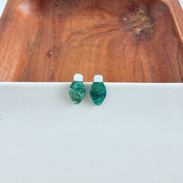Green Christmas Light Bulb Stud Earrings | Trendy Earrings Outfit Idea for Women by Ro + Ivy | Elevated Basics, Modern Comfort & Style