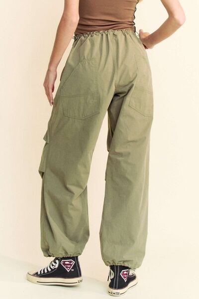 Drawstring Baggy Pants with Pockets Trendy Pants Outfit Idea for Women | Ro + Ivy