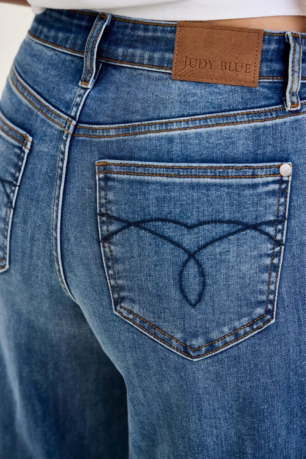 High Waist Palazzo Jeans - Jeans