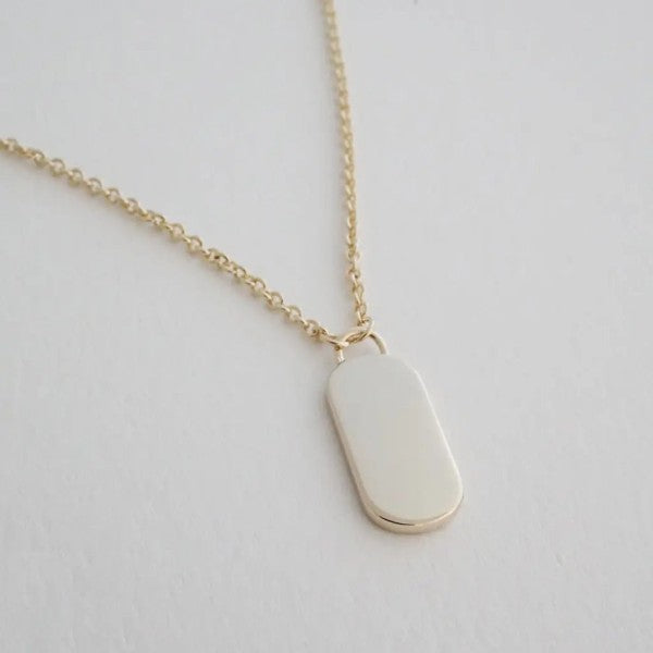 Julia Tag Necklace – outfit idea for women | Ro + Ivy