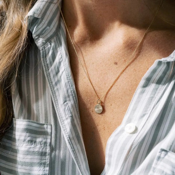 Little Boom Pendant Necklace – outfit idea for women | Ro + Ivy
