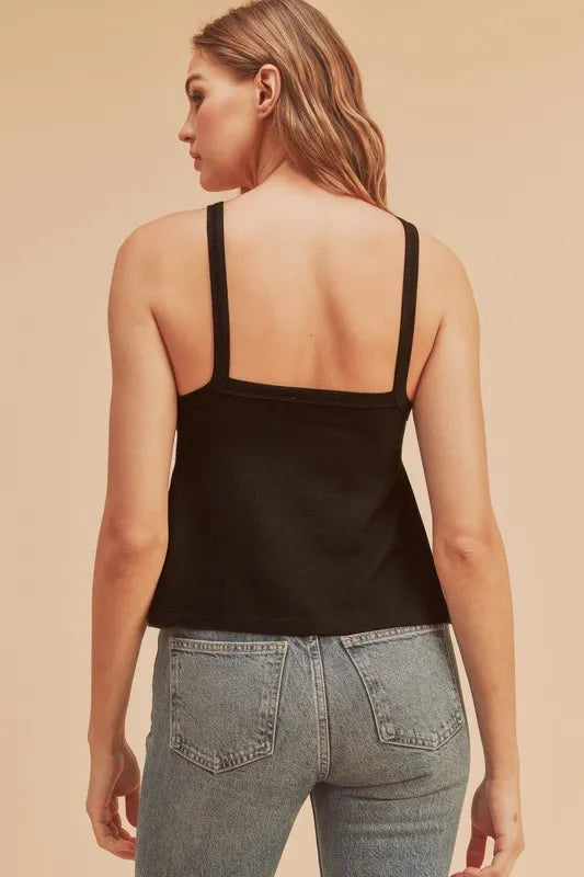 Lightweight Ribbed Tank Top – outfit idea for women | Ro + Ivy