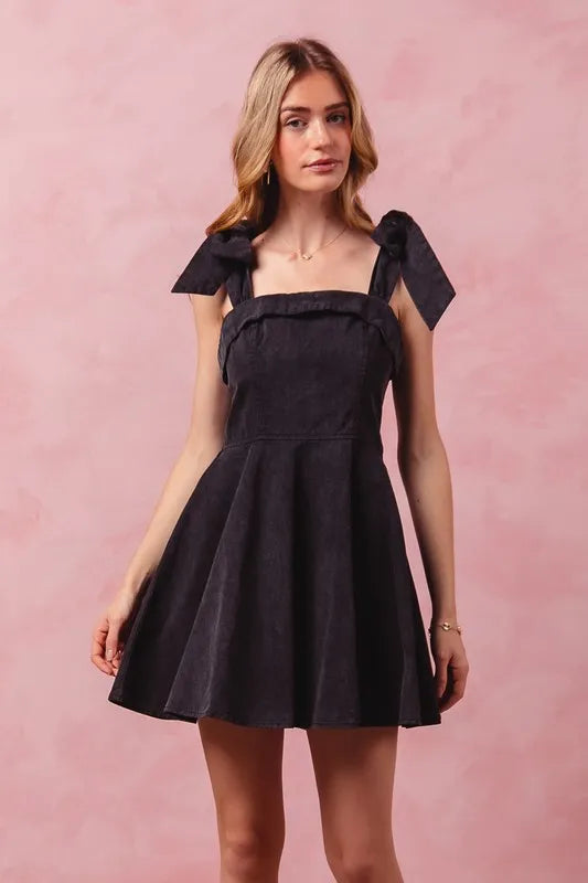Fit And Flare Washed Gameday Mini Dress – outfit idea for women | Ro + Ivy