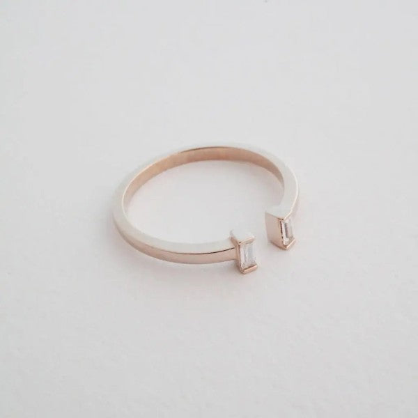 Stevie Baguette Ring Trendy Rings Outfit Idea for Women | Ro + Ivy
