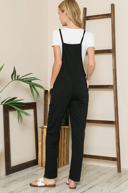 Casual Women's French Terry Overall Jumpsuit | Jumpsuits | Ro + Ivy