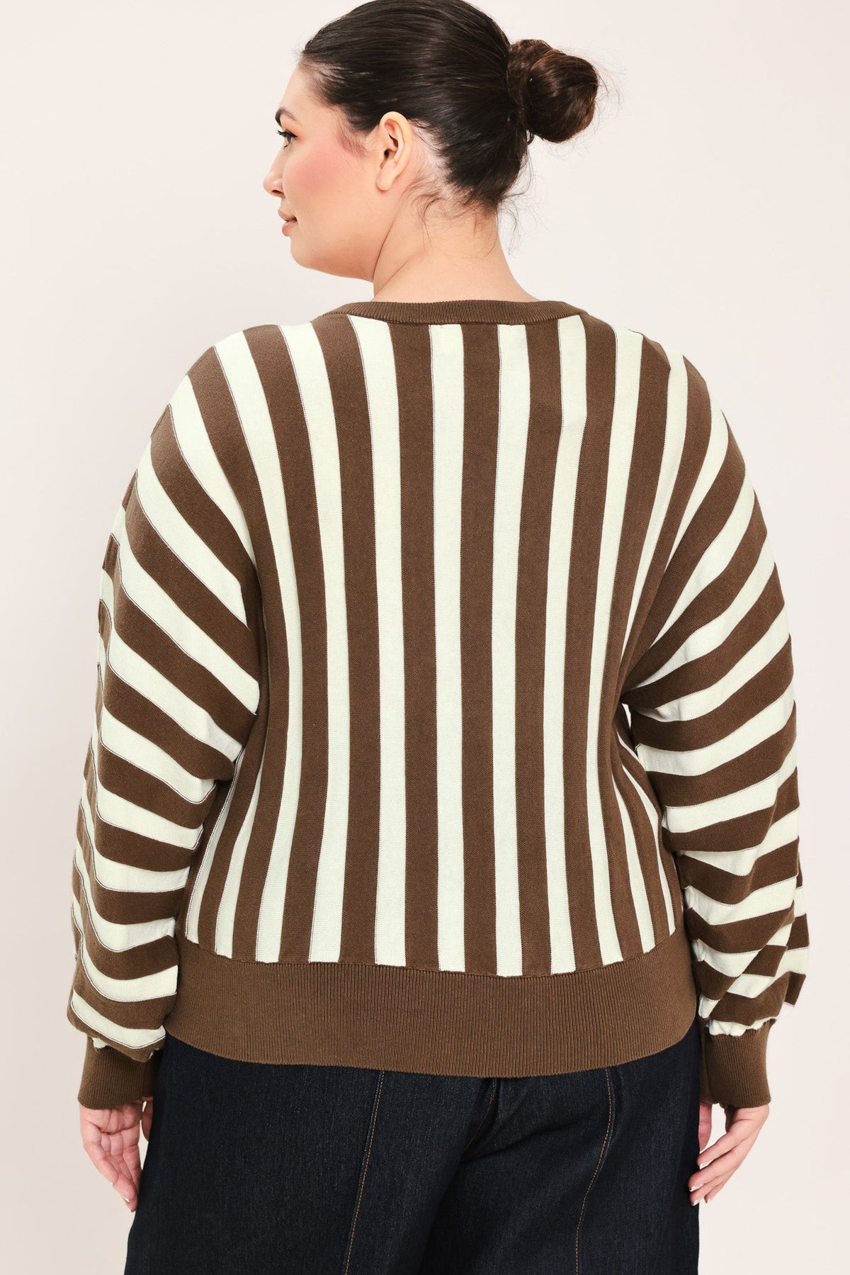Vertical Stripe Knit Top