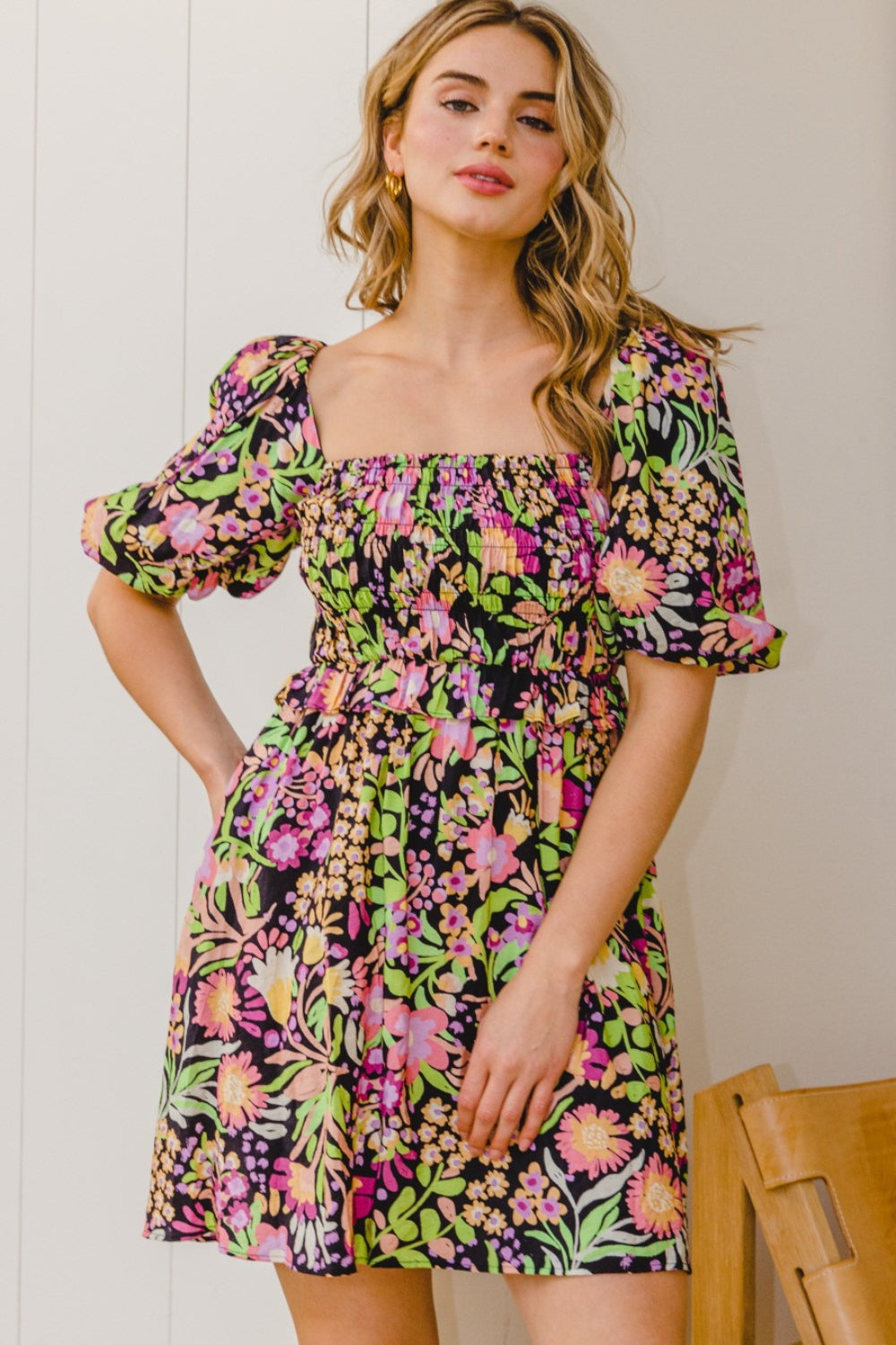 Floral Tie-Back Mini Dress for Women | Mini Dress | Ro + Ivy
