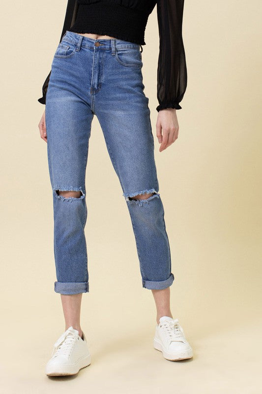 High Waisted Mom Jeans | Jeans | Ro + Ivy
