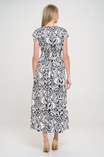 Printed Smocked Waist Maxi Dress for Women | Maxi Dress | Ro + Ivy