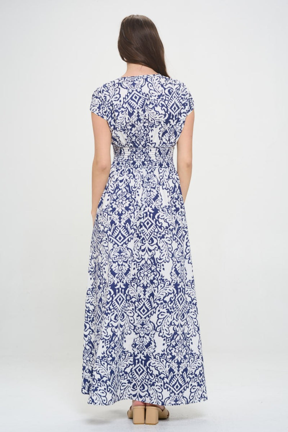 Printed Smocked Waist Maxi Dress for Women | Maxi Dress | Ro + Ivy