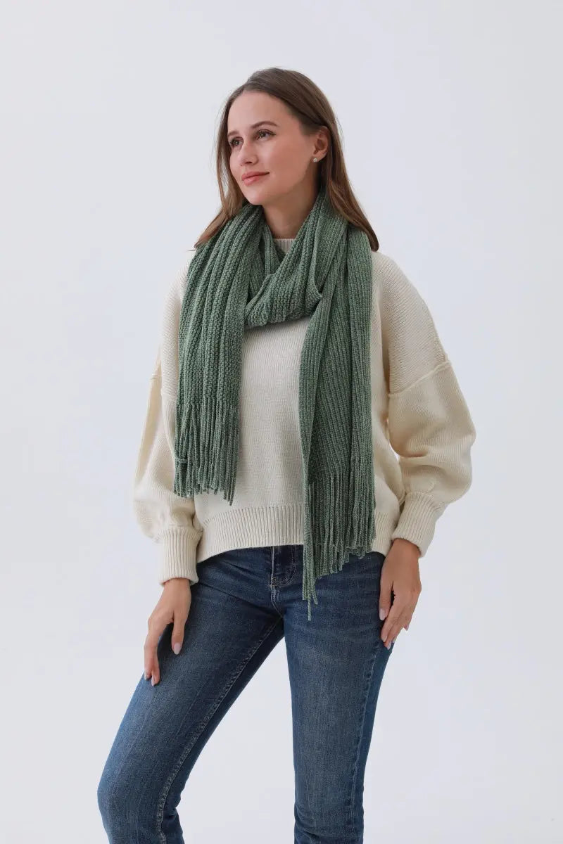 Chenille Knit Scarf