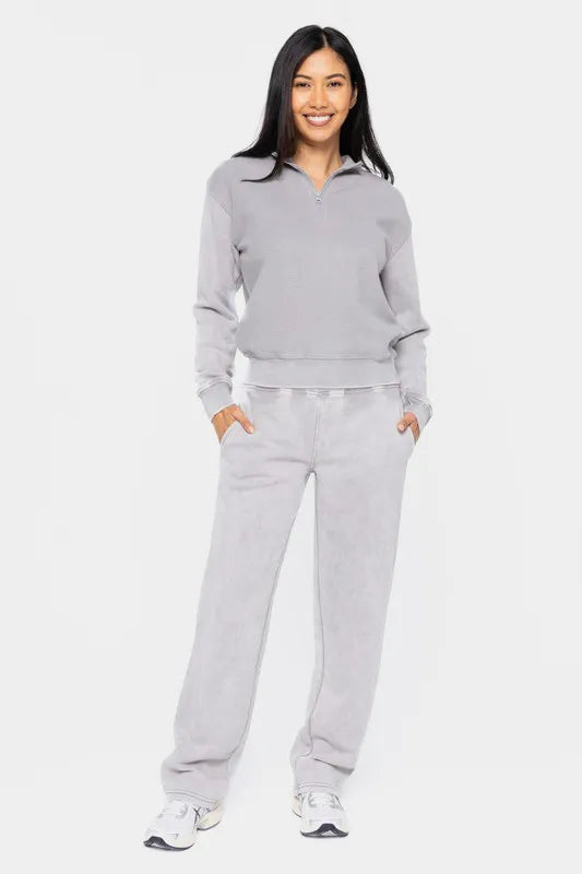 Elastic Waist Cotton Pants With Pockets - Active Pants