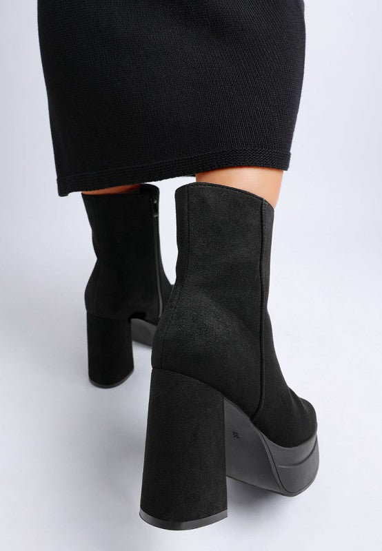 Maltese Soft Microfiber 4-inch Block Heel Boots | Trendy Boots Outfit Idea for Women by Ro + Ivy | Elevated Basics, Modern Comfort & Style