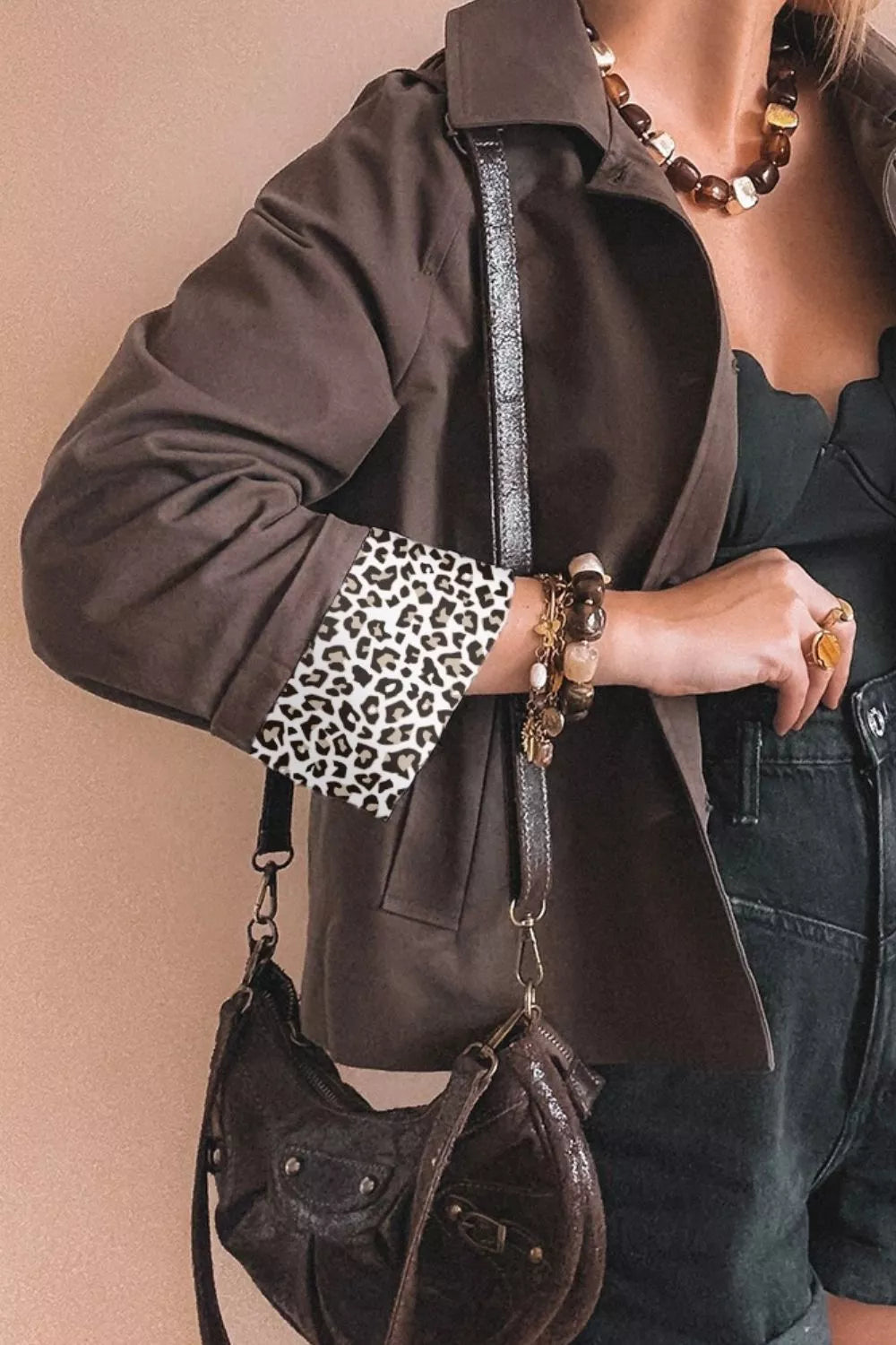 Women's Button Up Raglan Sleeve Shacket - Shackets