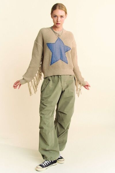 Drawstring Baggy Pants with Pockets Trendy Pants Outfit Idea for Women | Ro + Ivy