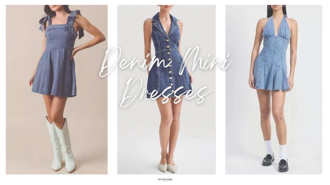 Top 3 Denim Mini Dress Picks for the Perfect Mother's Day Brunch