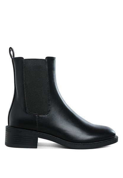 Tripoli Stacked Heel Chelsea Boots - Ro + Ivy