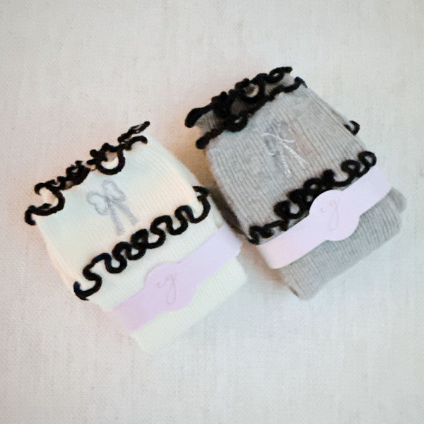 Ribbon Ripple Socks Set Of 2 | Trendy Socks Outfit Idea for Women by Ro + Ivy | Elevated Basics, Modern Comfort & Style