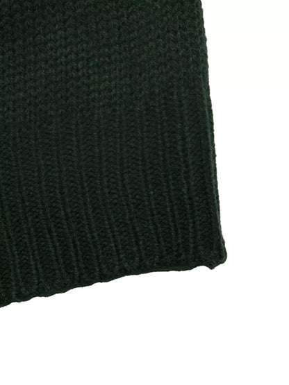 Christmas Tree Pattern Round Neck Stretch Knit Sweater