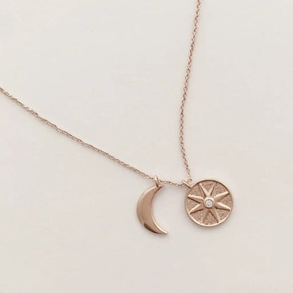 Moonchild Necklace Trendy Necklaces Outfit Idea for Women | Ro + Ivy