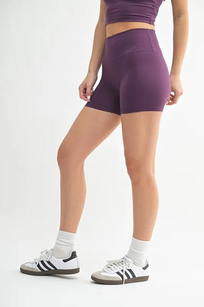 Contour Active Shorts in Merlot - Active Shorts