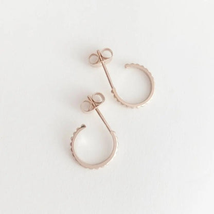Bitty Spike Hoop Earrings Trendy Earrings Outfit Idea for Women | Ro + Ivy