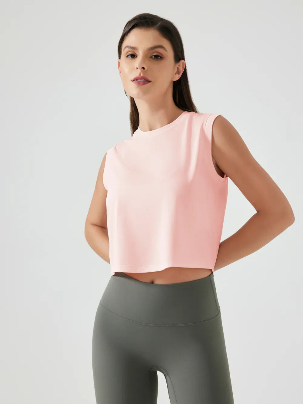 Round Neck Activewear Tank Top