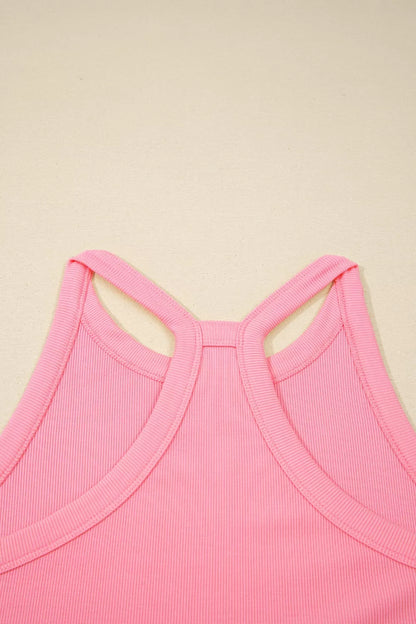 Women's Sleeveless Cropped Top and Pocketed Skort Set - Matching Sets