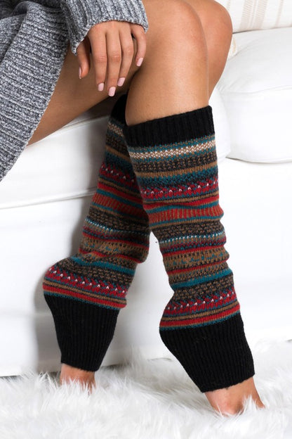 Short Fairisle Leg Warmers - Leg Warmers
