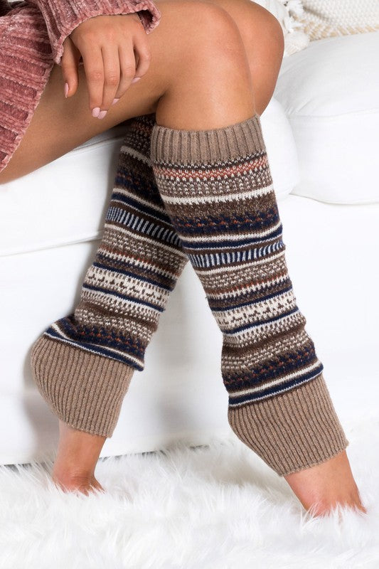 Short Fairisle Leg Warmers - Leg Warmers