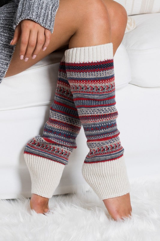 Short Fairisle Leg Warmers - Leg Warmers