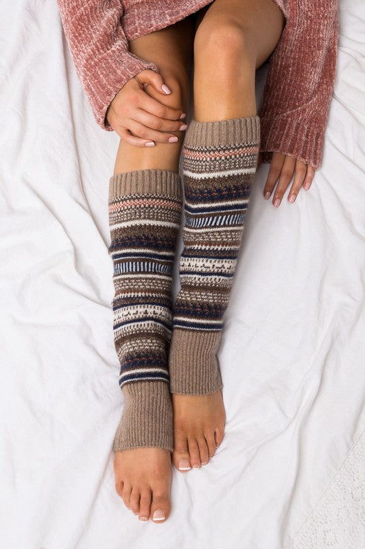 Short Fairisle Leg Warmers - Leg Warmers