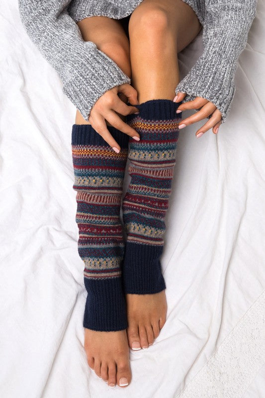 Short Fairisle Leg Warmers - Leg Warmers